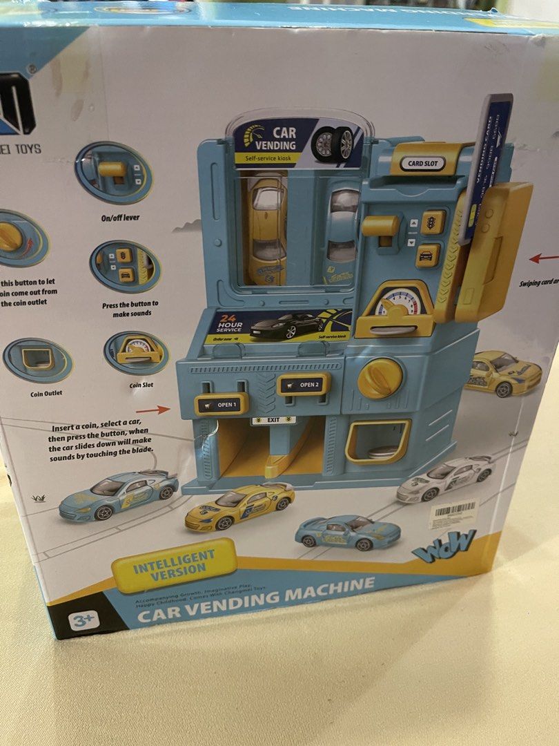 Carwash vending machine with 2 cars inside (Category: Kids Toys) located in Makati City. Submitted by jp_finds (Listing ID 1448622617, Image 3). Description: Car wash vending machine toy Brandnew Complete 2 cars inside .