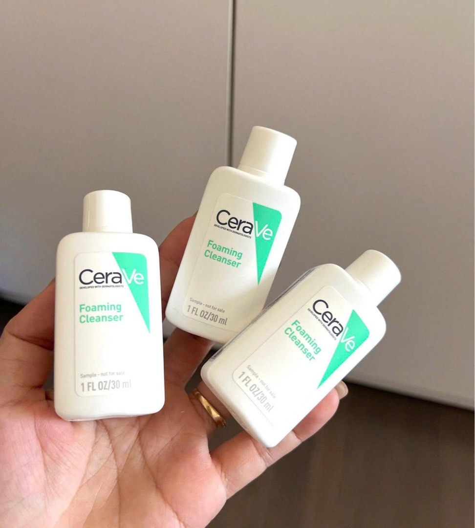 CERAVE FOAMING CLEANSER 30ML (Category: Face Care) located in Quezon City. Submitted by girlboss_mnl (Listing ID 1448658442, Image 2). Description: BRANDNEW 30ML 📌Price is per piece.