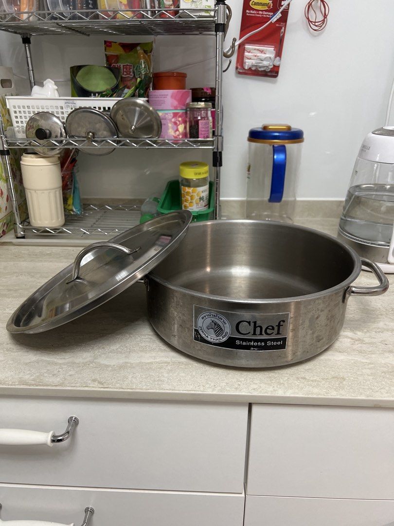 Chef Stainless Steel Stock Pot with Lid