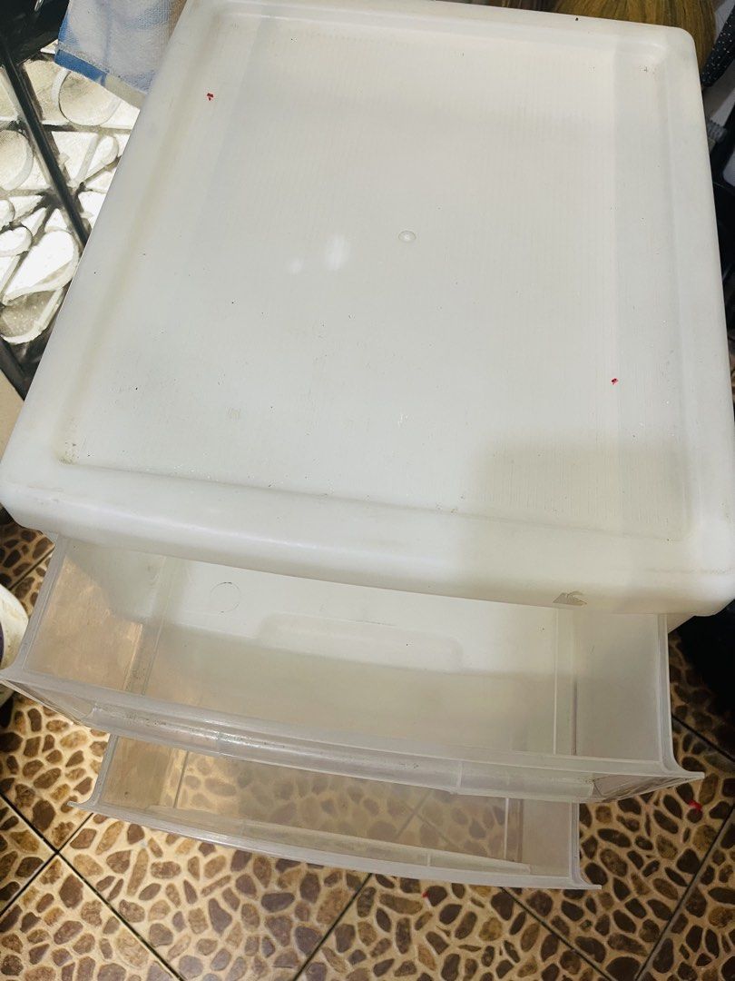 Clear White Plastic Drawer 3 Layers with wheels (Category: Storage Boxes & Baskets) located in Caloocan City. Submitted by epicogiftshop (Listing ID 1448497537, Image 2). Description: .