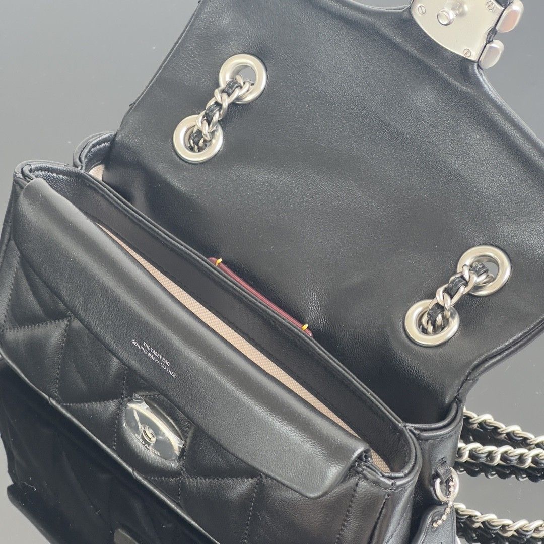 Coach quilted tabby 26 (Category: Shoulder Bags) located in Kluang. Submitted by femme_2121 (Listing ID 1448496219, Image 2). Description: Welcome to Femme 21! 🍀 Registered SSM company 🍀 original items directly fron manufacturer 🍀 come with original packaging, dustbag and paperbag 🍀 all real pics 🍀 ships in 14days 🍀 Measurements: 26/14/8cm 🪄Buying notes 📍Might occur minor flaw issues.Encourage to buy from store if you need perfect items. 