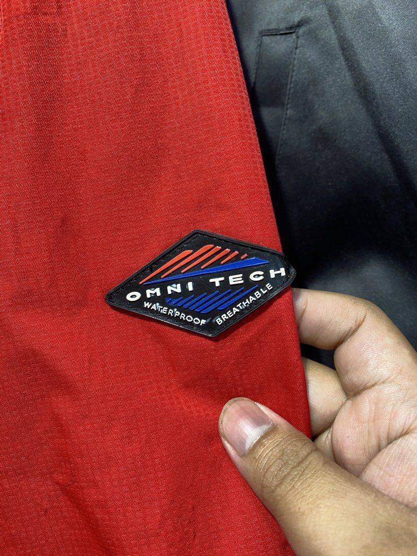 Columbia Sportswear Omni-Tech Titanium Jacket (Category: Coats, Jackets and Outerwear) located in Manila. Submitted by johncedric75522 (Listing ID 1448563863, Image 2). Description: - Columbia Omni-Tech waterproof and breathable jacket - Color: Red and Grey - Features multiple zippered pockets and velcro closures - Columbia Titanium branding - Ideal for outdoor activities.
