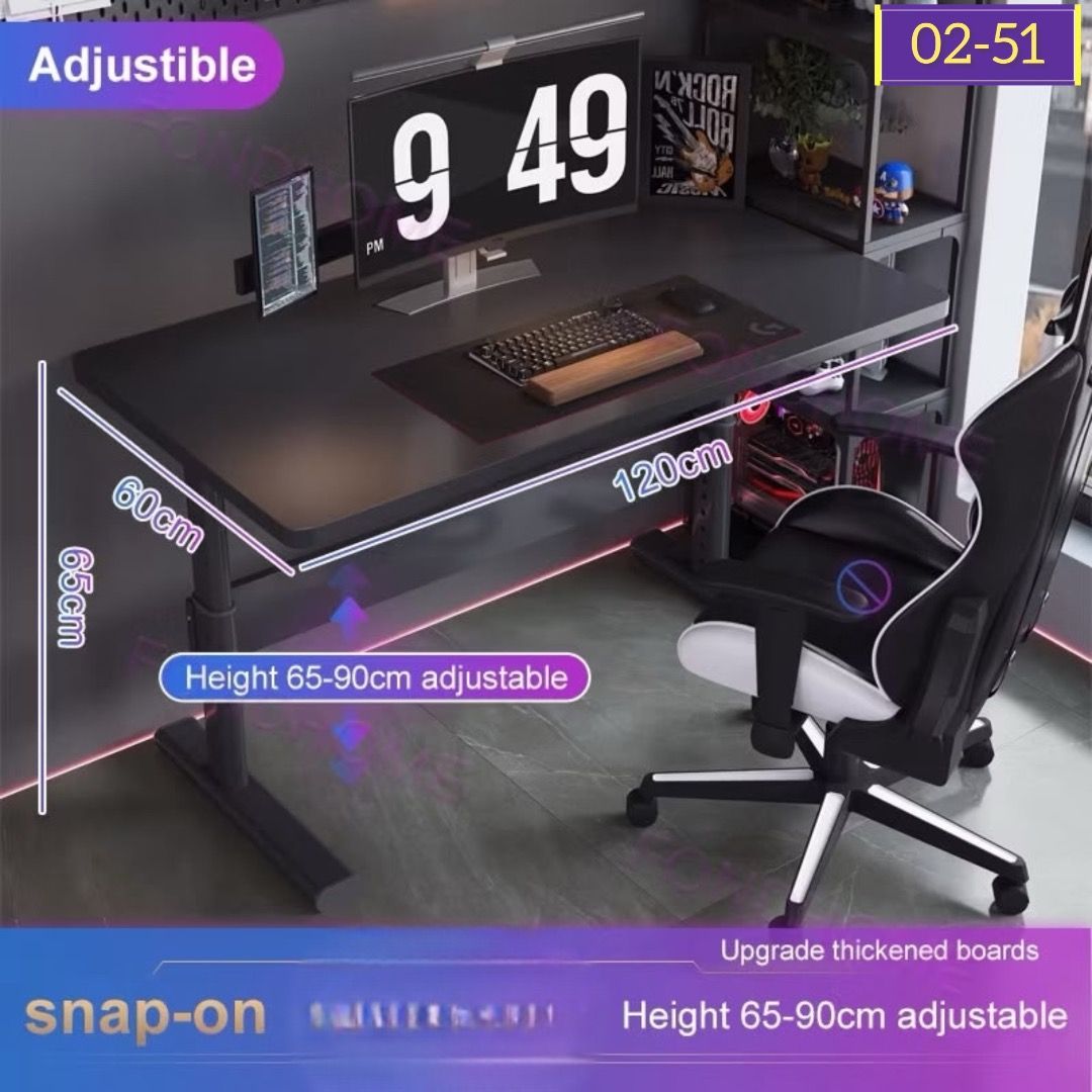 Computer Table | Study Table | Office Table | Basic Computer Table | Students Table | Home Table (Category: Tables & Sets) located in Singapore. Submitted by singapore_shop (Listing ID 1448610603, Image 2). Description: 🏆Authentic Professional Seller Approved By Carousell🏆 🔥Hot Selling Manual Adjustable Table SG Ready Stocks🔥 Price Starts From $86 🚚 Free Delivery Within 1 to 2 Working days 💬 Feel Free To Chat Us For More Details and Models 