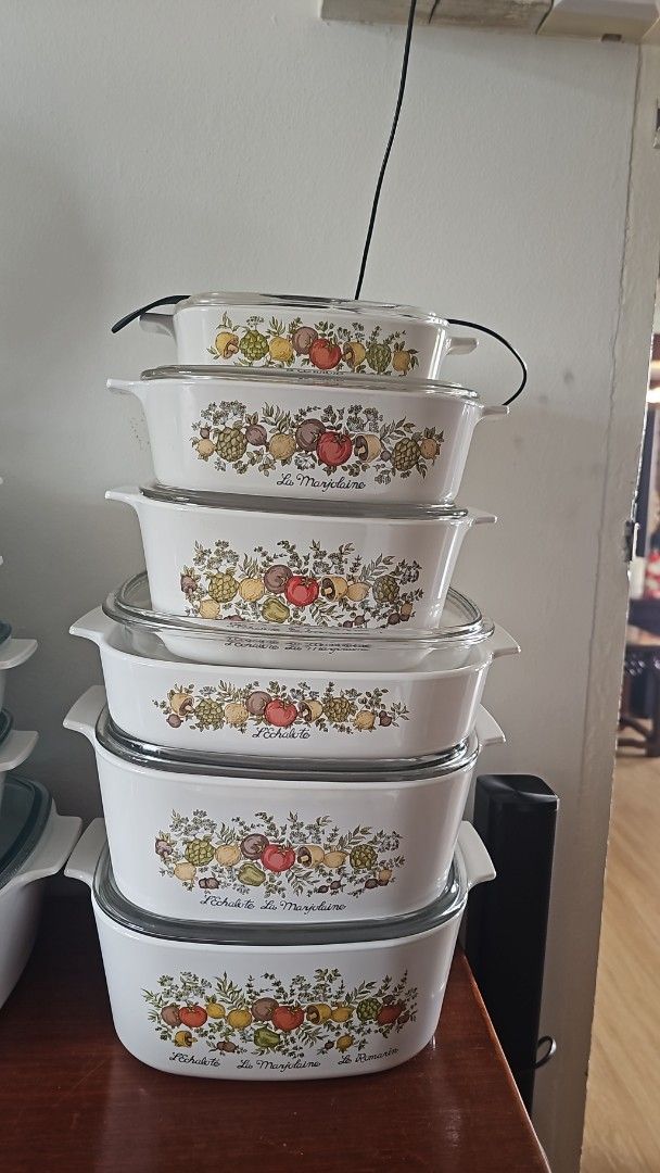 CorningWare Casserole Dishes with Lids - Various Patterns