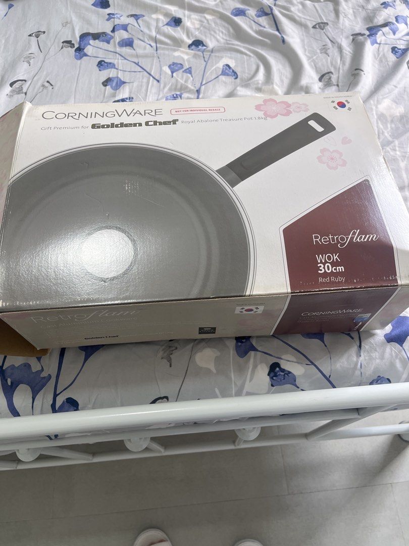 CorningWare Retroflam Wok 30cm Red Ruby504483416910735360