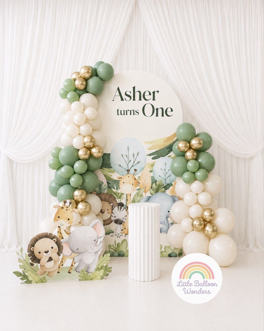 Custom backdrop (Category: Occasions & Party Supplies) located in Singapore. Submitted by littleballoonwonders (Listing ID 1448678646, Image 2). Description: 🎉 DIY Foamboard Backdrop Package from SGD 118 Nett 🎉 Create a beautiful party setup in minutes with our easy-to-assemble DIY backdrop package. Perfect for birthdays, baby showers, full month celebrations, corporate events and more! 🎨 Choose Your Favourite Design Skip the design hassle! Br