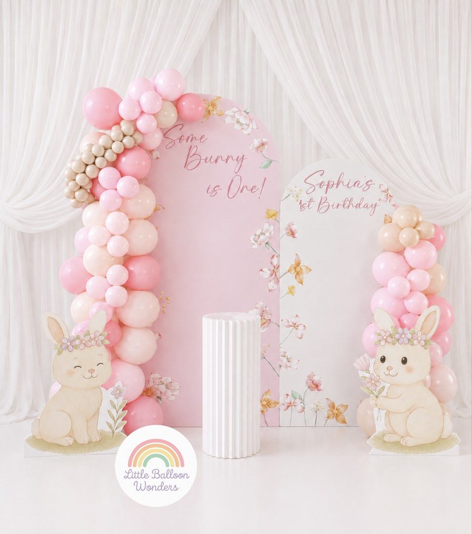Custom backdrop (Category: Occasions & Party Supplies) located in Singapore. Submitted by littleballoonwonders (Listing ID 1448678646, Image 1). Description: 🎉 DIY Foamboard Backdrop Package from SGD 118 Nett 🎉 Create a beautiful party setup in minutes with our easy-to-assemble DIY backdrop package. Perfect for birthdays, baby showers, full month celebrations, corporate events and more! 🎨 Choose Your Favourite Design Skip the design hassle! Br