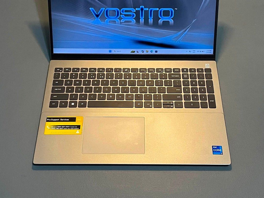 Dell Vostro 16 5630 13th gen (Category: Laptops & Notebooks) located in San Juan City. Submitted by Karl_Mathew (Listing ID 1448630971, Image 3). Description: - Dell Vostro 16 5630 13th gen - 13th Gen Intel Core 17-1360P (16 CPUs) - RAM 16GB DDR5 4800mhz - Resolution (1920 x 1200) IPS - SSD 512GB Storage Nvme - Graphics Nvidia RTX 2050 4GB Vram - Display 15 inch Slim type - Fingerprint - Face ID Security - Keyboard NUMPAD Backlight - Original Cha