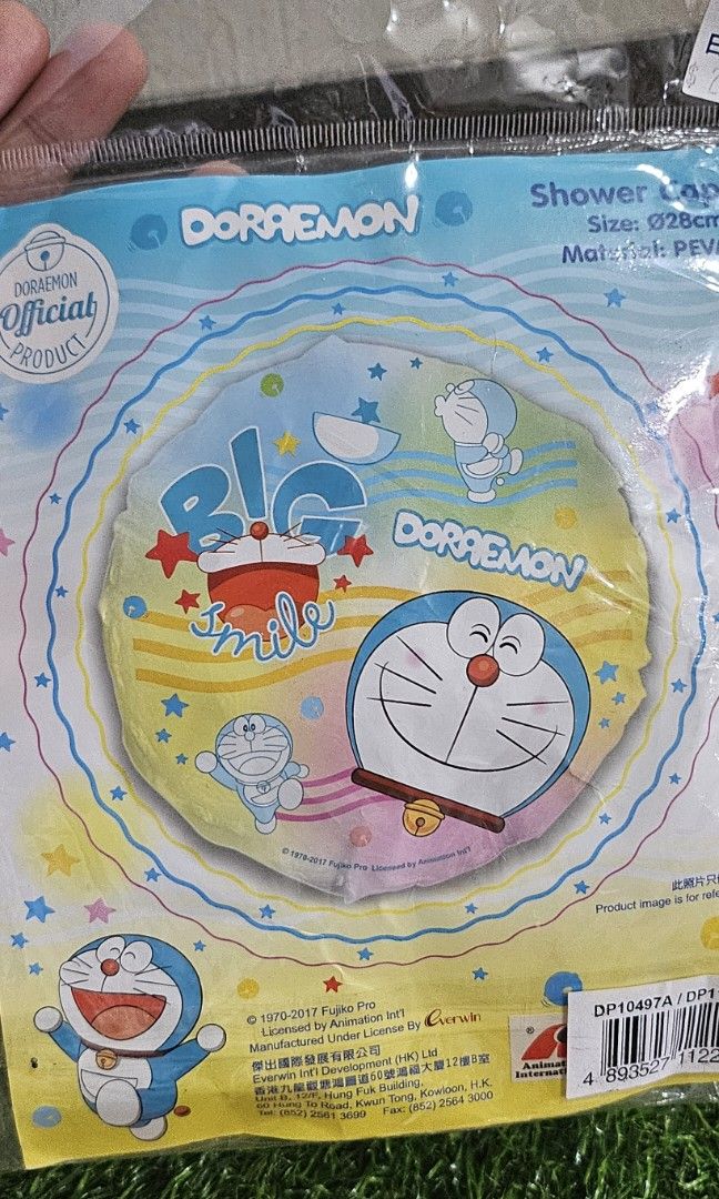 Doraemon shower cap (Category: Bath) located in Umingan. Submitted by liezelsona48963 (Listing ID 1448603412, Image 1). Description: sealed bnew doraemon shower cap mop gcash.