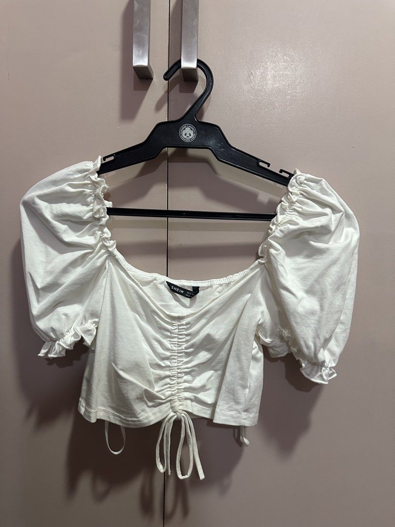 Drawstring Puff Sleeve Crop Top (Category: Blouses) located in Cabanatuan. Submitted by sabbbiee (Listing ID 1448644630, Image 2). Description: 🌷 Decluttering my closet! Selling my pre-loved clothes that are still in great condition. Affordable prices, well-loved, and located in Cabanatuan City. Shipping fee is shouldered by the buyer. Feel free to message me for more details! 💕.