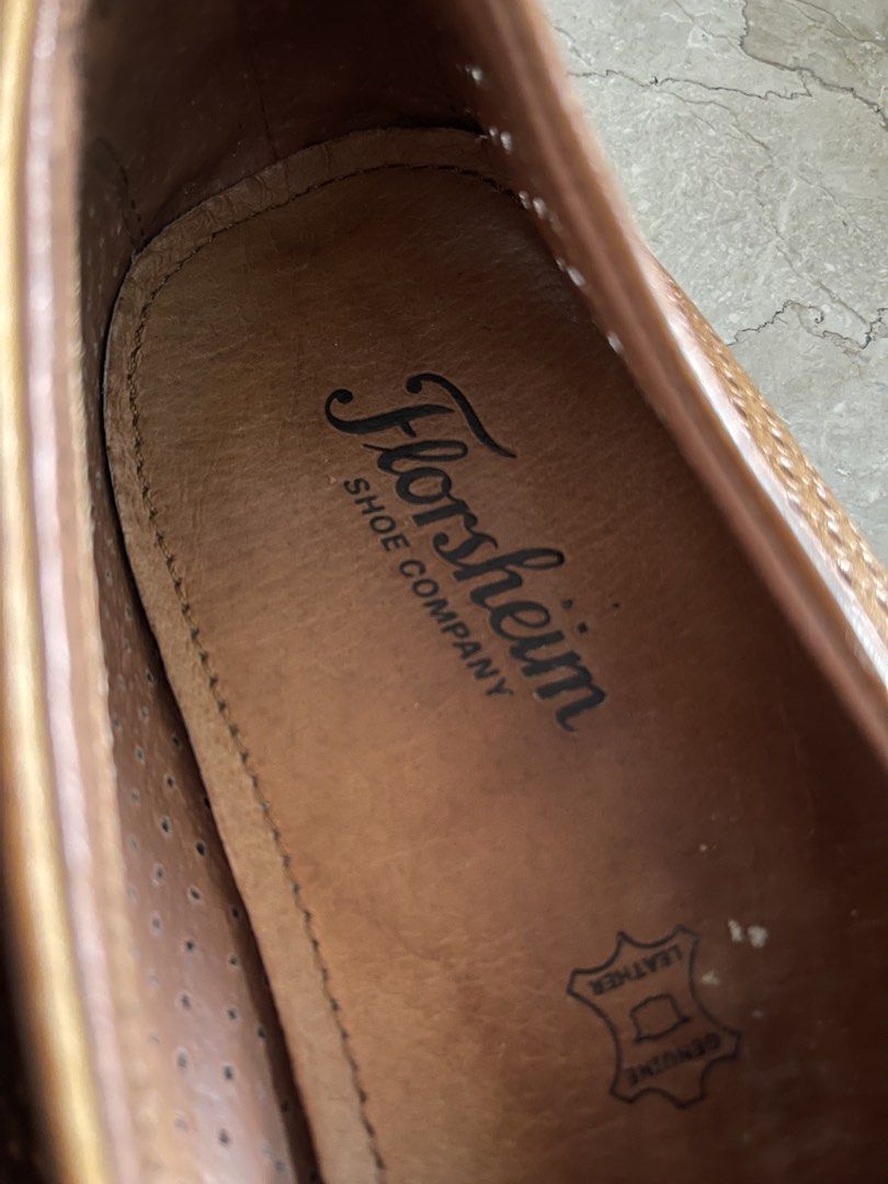 Florsheim Genuine Leather Loafers (Category: Casual Shoes) located in San Juan City. Submitted by rike_ramirez (Listing ID 1448581461, Image 3). Description: - Classic Florsheim loafers Size US 9EE - Made with genuine leather - Comfortable and durable - Features stylish woven detail - Versatile for dressing up or down - A timeless wardrobe essential.