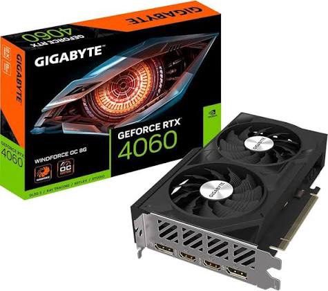 Gigabyte GeForce RTX 4060 WINDFORCE OC 8G Graphics Card504729651338946563