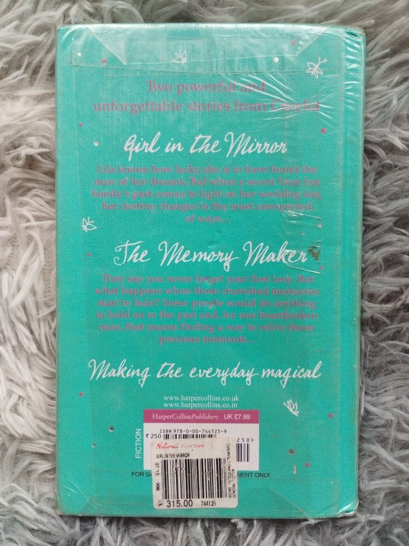 GIRL IN THE MIRROR (HARDBOUND) BY CECELIA AHERN (Category: Storybooks) located in Bantayan. Submitted by book_island_ph (Listing ID 1448501902, Image 3). Description: MAKE READING A HABIT ‼️‼️‼️ AVAILABLE IF YOU CAN MAKE AN OFFER. PLEASE DON'T WASTE MY REPLY QUOTA IF NOT SURE BUYER. Swipe to left to see additional details/photos of the book. Pictures of the books are posted for hassle free transactions, no unnecessary photo request please. As I'm