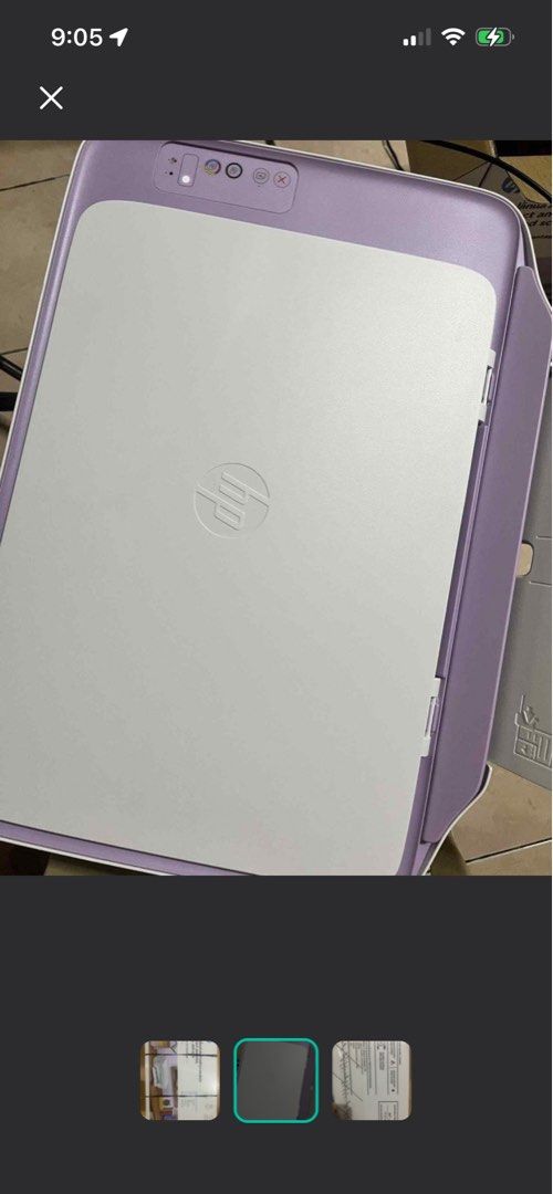 HP DeskJet Advantage 2335 Printer and Scanner (Category: Printers, Scanners & Copiers) located in Manila. Submitted by jecascloset (Listing ID 1448627744, Image 1). Description: - HP DeskJet Advantage 2335 Printer and scanner - Functions: Connect, Copy, Scan - Includes: Setup Cartridge, USB Cable - System Requirements: Windows 11, 10, 7 SP1; 2 GB HDD; 1 GHz processor; Internet - Print Speed: Up to 150 pages/min - Color: Purple bought for 4500.