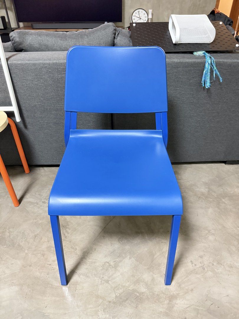 Ikea Teodores Chair (Category: Chairs) located in Valenzuela. Submitted by decluttrr (Listing ID 1448487620, Image 2). Description: FOR SALE: IKEA TEODORES Chair (Blue) 💙 Lightly used and still in excellent condition—clean, sturdy, and well taken care of. ✨ Selling for only ₱1,200 💰 Original SRP: ₱2,000 Perfect for your home office, study area, dining space, or as an extra chair. Reason for selling: Decluttering. 📍PM if interested or for more 