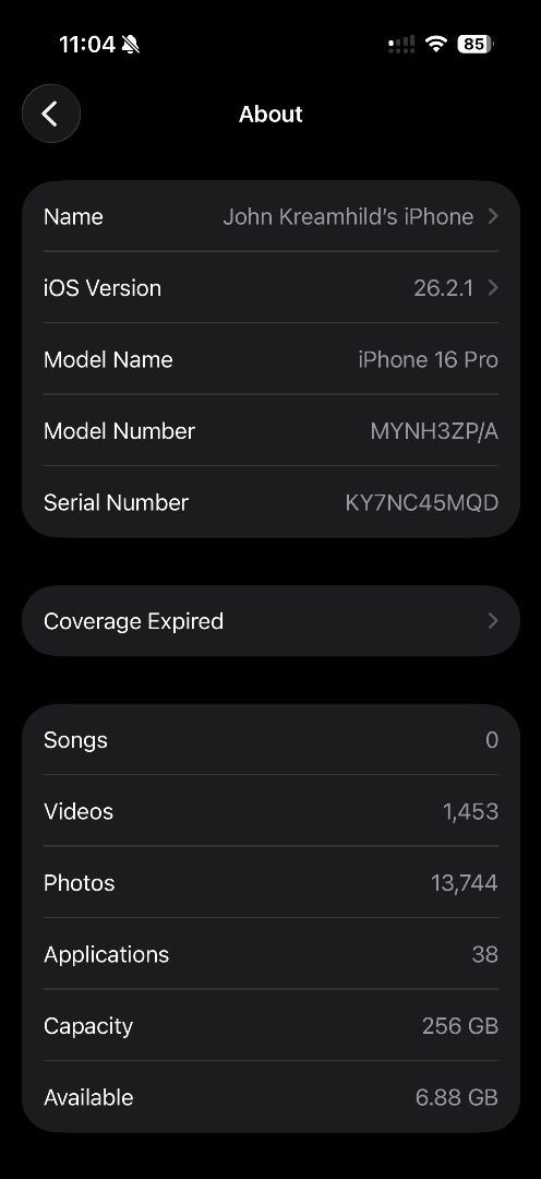 Iphone 16pro 256 GB (Category: iPhone 16 Series) located in Manila. Submitted by kream12345 (Listing ID 1448491917, Image 3). Description: iphone 16 pro 256gb openline 92 battery health no issue complete Comes with original box and receipt bought from beyondthebox..