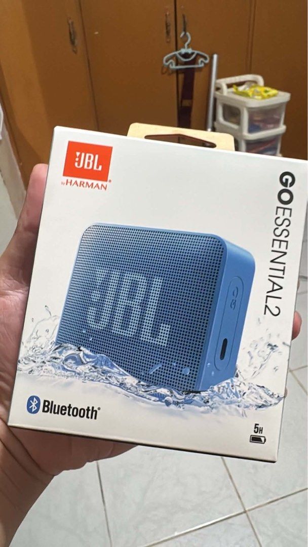 JBL GO Essential 2 Bluetooth Speaker (Category: Soundbars, Speakers & Amplifiers) located in Manila. Submitted by joycemerca90528 (Listing ID 1448624382, Image 1). Description: - Blue JBL GO Essential 2 speaker - Portable and easy to carry - Connects wirelessly via Bluetooth - Up to 5 hours of playback time - Ideal for enjoying music anywhere NEVER BEEN OPENED NEGO PRICE‼️.