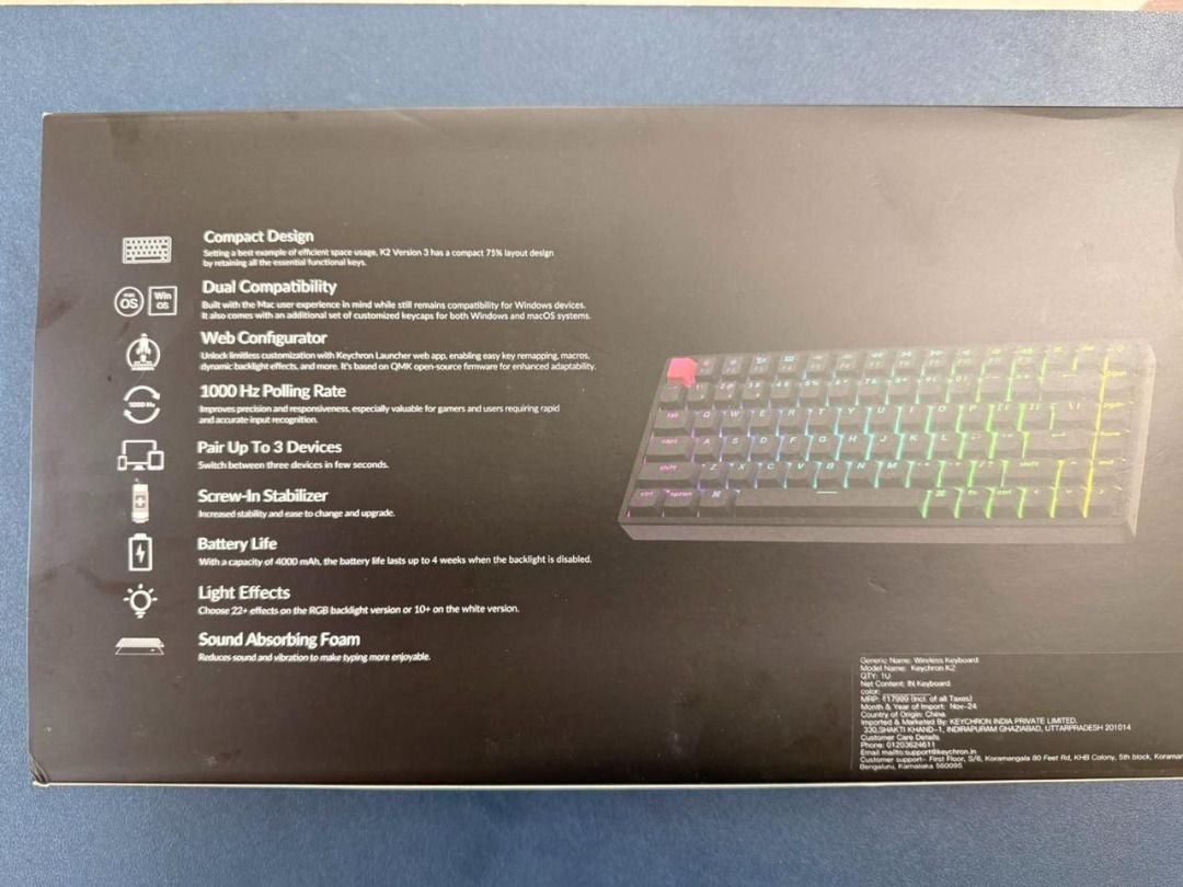 Keychron K2 QMK Wireless Mechanical Keyboard (Version 3)504732747700654085