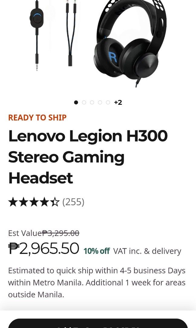 Lenovo Legion H300 Gaming Headset (Category: Headphones & Headsets) located in Cabadbaran. Submitted by kyntarape999 (Listing ID 1448657425, Image 2). Description: Condition : almost brand new. just opened for testing and checking if there is any damage or defect Price : 1500 + shipping fee.