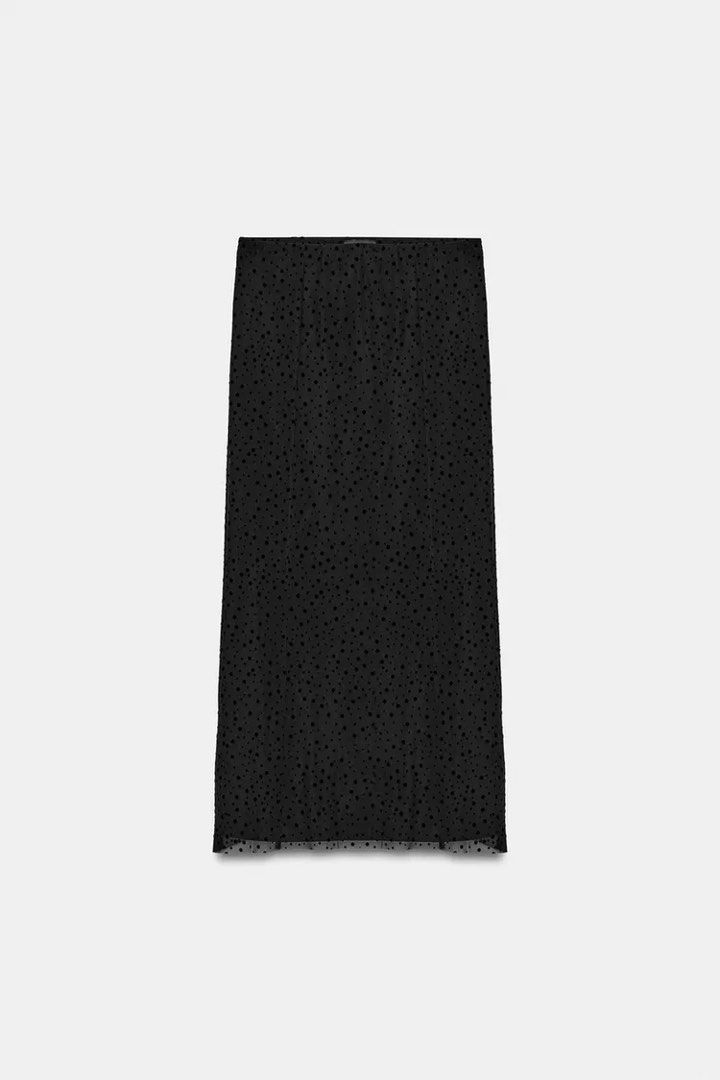 LF ZARA Dotted Mesh Midi Skirt | Looking For (Category: Skirts) located in Bacoor. Submitted by pausroom (Listing ID 1448654561, Image 3). Description: BLACK 0264/307/800 LOOKING FOR this skirt! Brand new or USED is fine. Small/Medium. No dupes please. Serious buyer. .