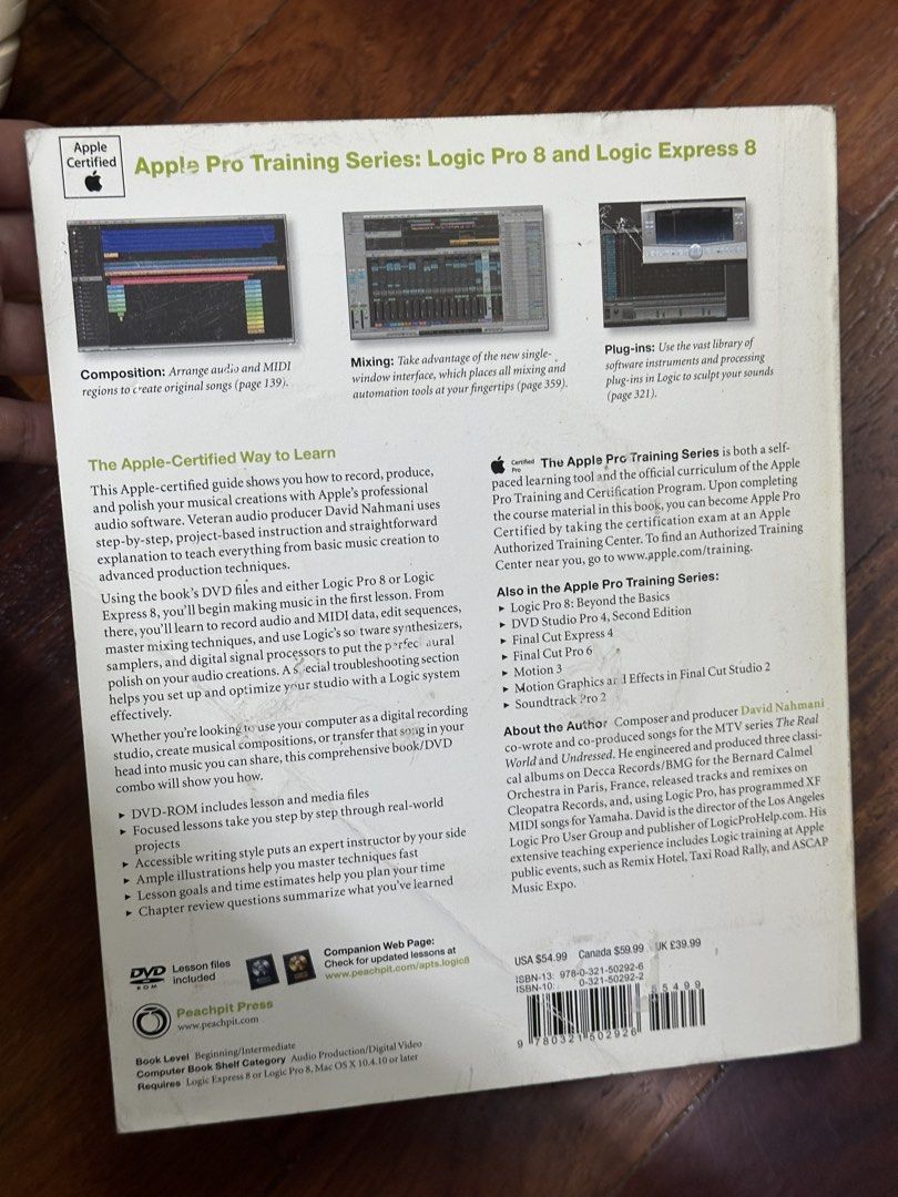 Logic Pro 8 Creating and Producing Professional Music David Nahmani (Category: Textbooks) located in Manila. Submitted by declutteringlot (Listing ID 1448654857, Image 2). Description: .