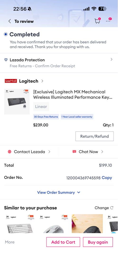 Logitech MX Keys Advanced Wireless Illuminated Keyboard504875090382039041