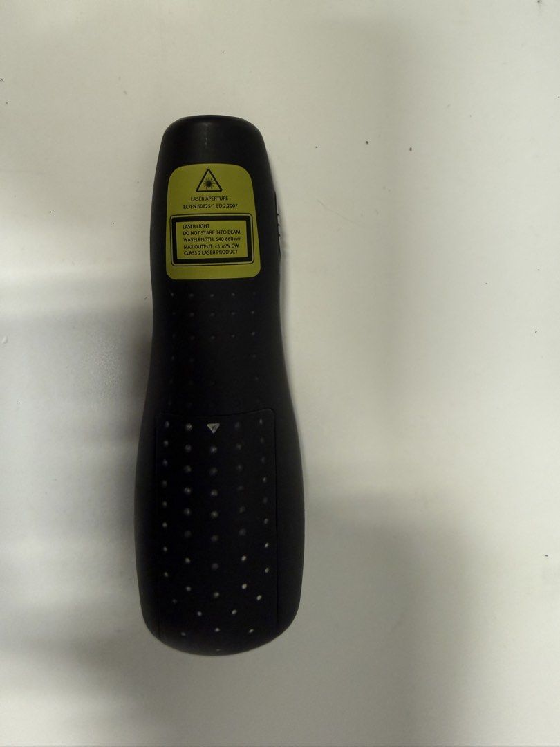 Logitech Wireless Laser Presenter with Pointer (Category: Mouse & Mousepads) located in Singapore. Submitted by sgshopkt (Listing ID 1448611384, Image 2). Description: - Logitech wireless presenter - Built-in laser pointer - Forward, backward, and middle buttons - Ideal for presentations and lectures - Easy to use and portable - In good working condition.