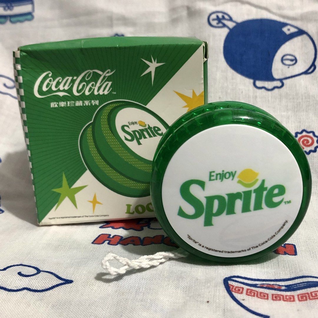 LOOP THE LOOP COCA-COLA SPRITE YOYO (Category: Vintage Collectibles) located in Quezon City. Submitted by kitsune.treasures (Listing ID 1448568926, Image 1). Description: *First to pay policy! *1 day reservation only. Failure to pay on time, auto cancel. 📍Quezon City * MOD: J&T | Lalamove * MOP: GCASH | BPI 📦ON HAND AND READY TO SHIP! CONDITION: WHAT YOU SEE IS WHAT YOU GET. Dimensions: Kindly check the photos for the actual measurements. Pleas