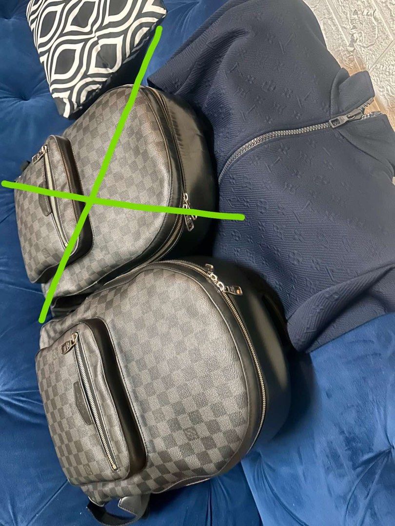 Louis Vuitton Josh Backpack (Category: Luxury Bags & Wallets) located in Quezon City. Submitted by _legitAF (Listing ID 1448568501, Image 3). Description: For sale only!! Louis Vuitton Josh Backpack Damier Graphite Retails around 180k With Dustbag Authentic Money back!! Meet up preferably in Sun Residences Condo, QC area .