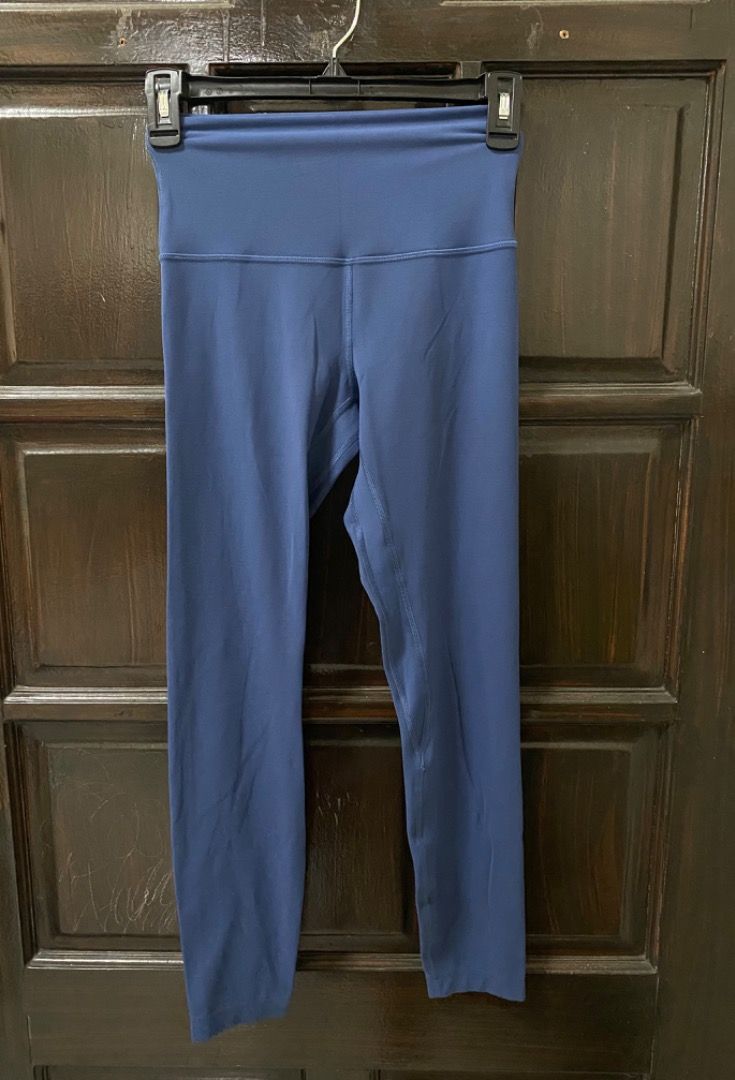 Lululemon Align High-Rise Leggings Navy Blue (Category: Activewear) located in Manila. Submitted by haveago0dthrift (Listing ID 1448534561, Image 2). Description: - Navy blue Lululemon Align leggings - High-rise fit - Size 4 - Comfortable and stretchy material - Ideal for yoga and everyday wear - Selling because they no longer fit - Width 24-30 - Length 34.