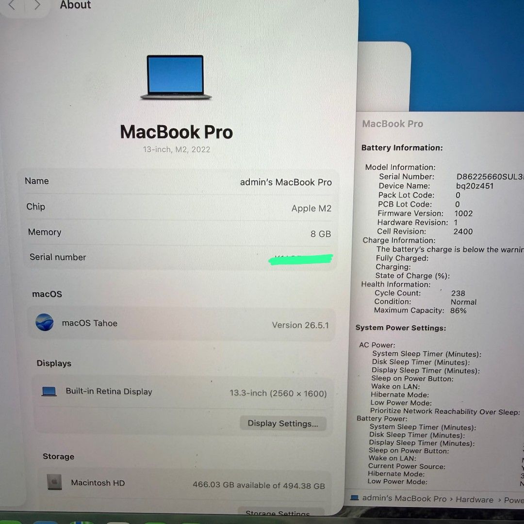 MacBook Pro 13" M2 512GB504864428597585921