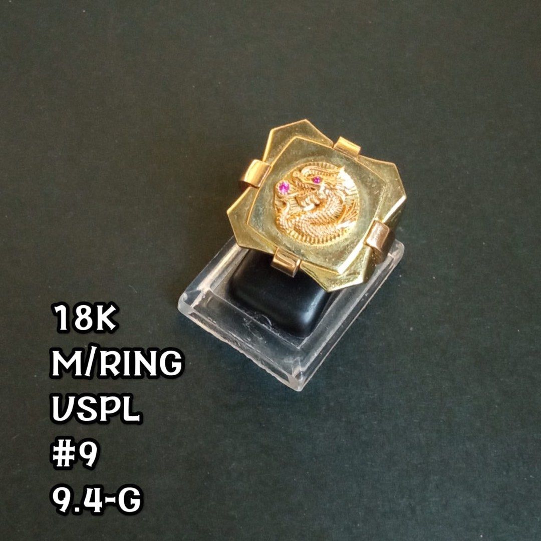 Mens Dragon Rings (Category: Rings) located in Manila. Submitted by blggold (Listing ID 1448551823, Image 2). Description: Pls read this msg: Pls follow Me. No Physical Store Online Only. Click and send me the photo so I can give you the price. Pls take note prices per gram are different in each photo. No when worn you only can see in Weigh, Hand Palm, Finger or Coin. Gcash Or BDO Bank Transfer. No PayPal. No Lay Away! Cash Only. Payment first be