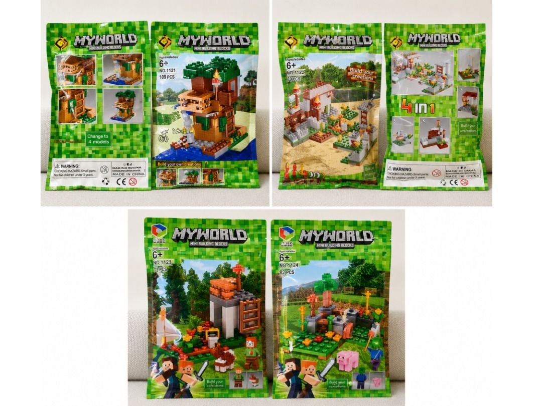 Minecraft Blocks Assembly Bootleg Toys for Kids (Category: Lego & Building Sets) located in Quezon City. Submitted by ayezeph (Listing ID 1385576131, Image 1). Description: .