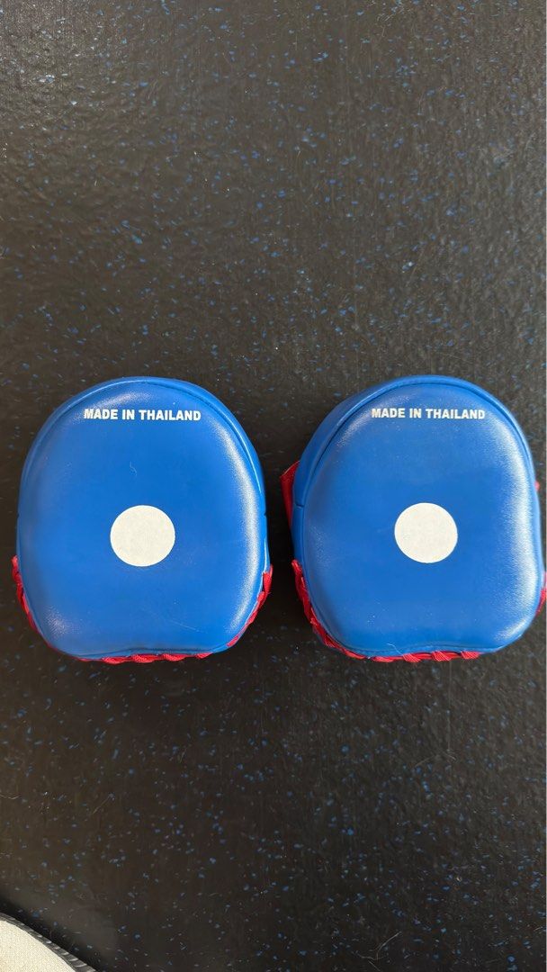 Muay Thai Thailand Boxing Mitts (Category: Combat Sports) located in Quezon City. Submitted by digitalthrifting (Listing ID 1448548166, Image 2). Description: - Muay Thai boxing mitts RFS: decluttering, no longer in use. Bought during the pandemic. .