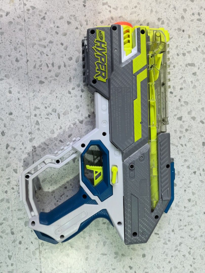 Nerf Hyper (Category: Action & Battle Toys) located in Singapore. Submitted by mr.bombom (Listing ID 1448582383, Image 2). Description: Jammed don't know.how to fix it Self collect at postal code 330009 Can also do the Carousell delivery option but don't expect me to pay.