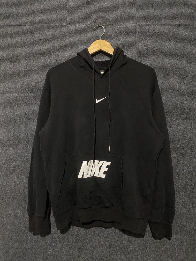 Nike Running Hoodie (Category: Hoodies) located in Rosales. Submitted by 2goodforsecond (Listing ID 1448571071, Image 1). Description: Nike Running hoodie Dimensions: 23 Width 27 Length Issue: 1 scratch and 1 loose stitch in the hood. Color rate: 9/10 Condition: 8/10 if fixed issues 9/10 Payment First via G cash Only Pangasinan Location.
