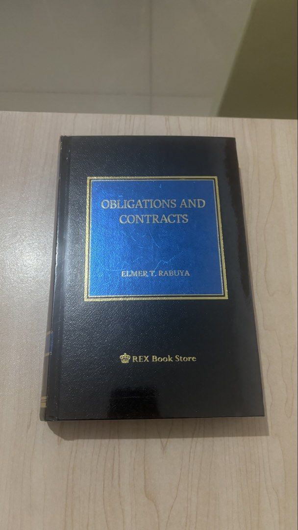 Obligations & Contracts 2019 Rabuya (Category: Textbooks) located in Mandaluyong City. Submitted by mikoysss (Listing ID 1448643493, Image 1). Description: .