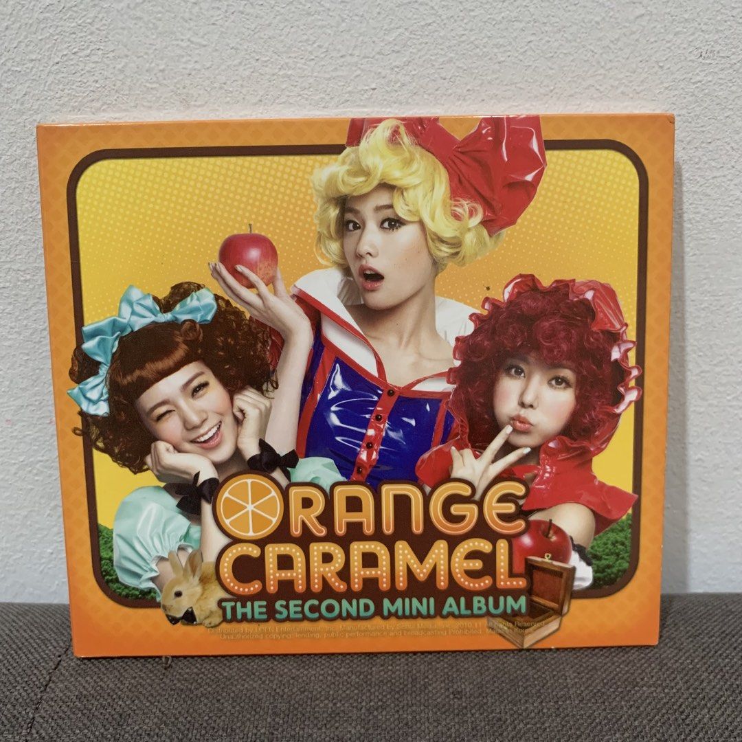 Orange Caramel The Second Mini Album K-pop CD (Category: CDs & DVDs) located in Cebu City. Submitted by _collectunbox_ (Listing ID 1448662810, Image 1). Description: - Orange Caramel The Second Mini Album CD - Released in 2010 - Includes CD and album booklet - Features members Nana, Lizzy, and Raina - Ideal for fans of After School and K-pop collectors - Tracklist includes 'One Love'.