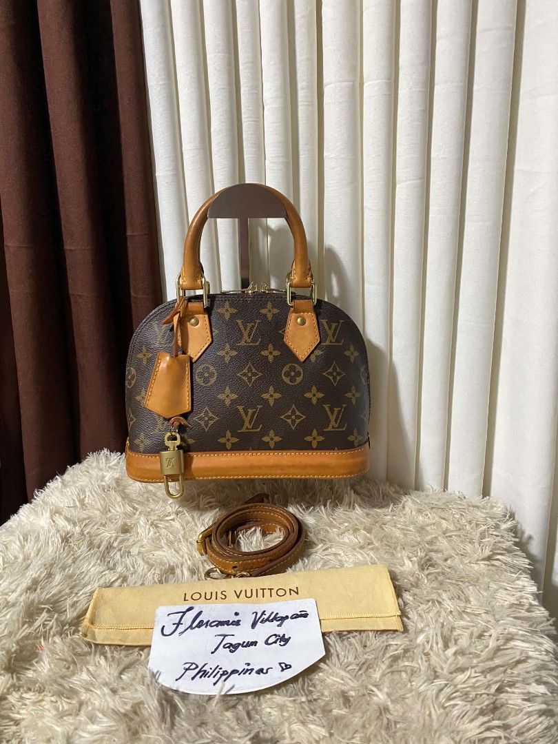 Orig Bb alma (Category: Luxury Bags & Wallets) located in Tagum. Submitted by luxbagelyas (Listing ID 1448543314, Image 2). Description: replace sling ,from original lv palermo sign of use good condition no crackings Japan item.