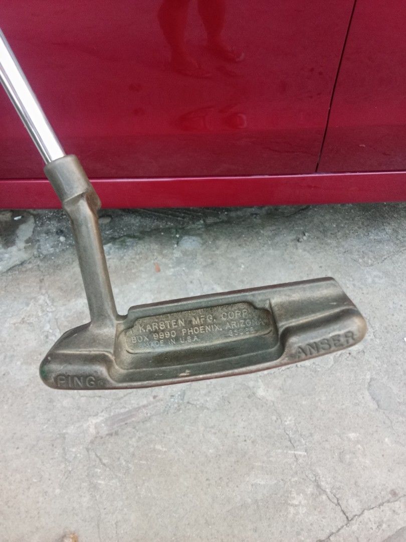 Ping Answer Karsten blade type Putter, right handed (Category: Golf) located in San Pedro. Submitted by trisheljas_japansurplus (Listing ID 1448487739, Image 2). Description: 📍For Sale📍 Ping Answer Karsten blade type golf Putter steel shaft, right handed location 📍 Filinvest Homesite barangay bagong silang san pedro laguna 📍.