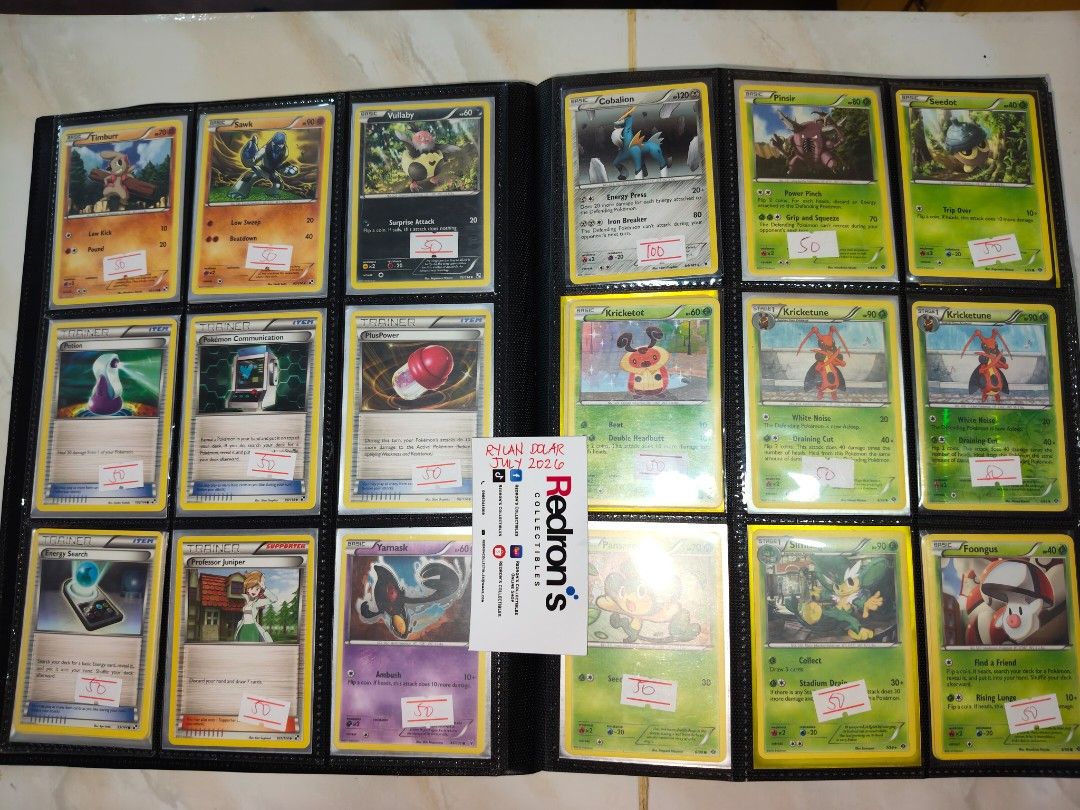 Pokemon Trading Cards Black and White (Category: Raw Singles) located in Manila. Submitted by redron.dolarrylan (Listing ID 1448600798, Image 2). Description: Pokemon Trading Cards Black and White.