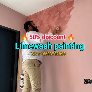 🔥Plastering Service/🔥painting Service/Limewash Painting/Momento painting/Design wall/Feature Wall/PU epoxy Paint/Epoxy Floor Paint/Varnish Polish/Dismantle & Disposal Service/Grouting Service/Hacking Service/Oil Paint Service/Cement Screeding/Self-Leveling/House Painting/Home Painting  Collection item 1