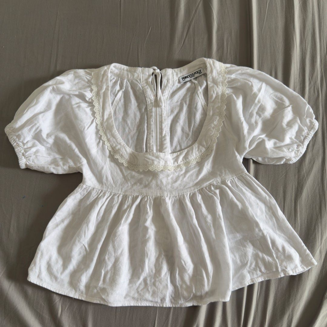Princess Polly Babydoll top (Category: Others Tops) located in Davao. Submitted by aug_amari (Listing ID 1448489325, Image 1). Description: guys this is so pretty! backless sha but i put zipper cus it was so showy and sayang din sha perf for casual :)) used once!!.