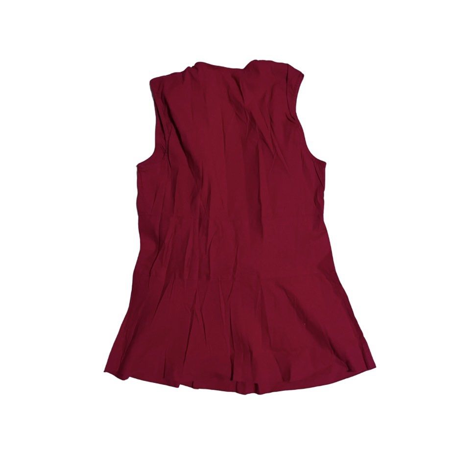 Red V-Neck Wrap Blouse with Waist Tie (Category: Others Tops) located in Iriga City. Submitted by _prelovedbymaris (Listing ID 1448468878, Image 2). Description: - Brand: Harold's - Color: Red - Style: V-Neck Wrap Blouse with Waist Tie - Size: fits Small-Medium - Features: Flattering wrap design, adjustable waist tie - Condition: Excellent.