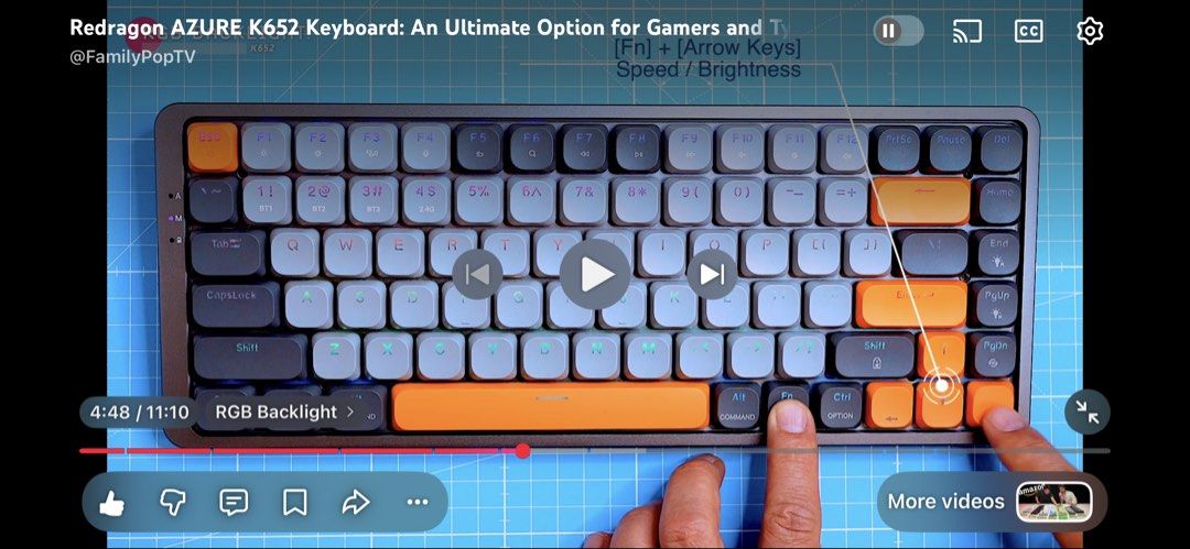 Redragon AZURE K652 Mechanical Keyboard504732748580792324