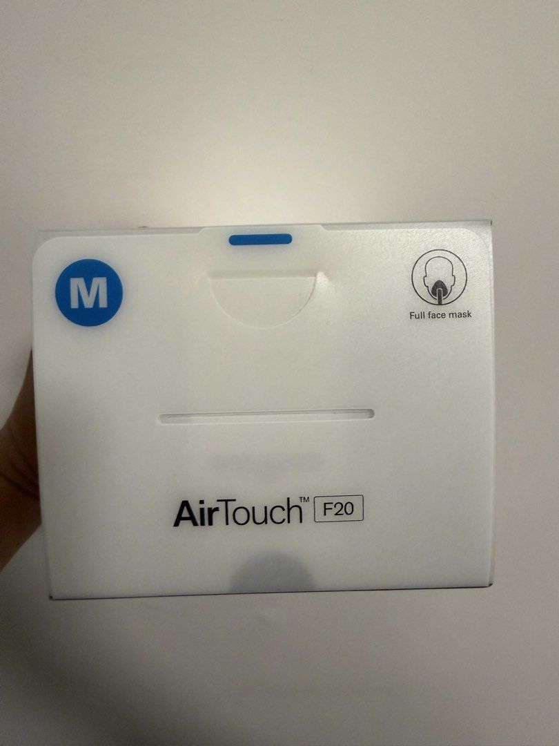 Resmed AirTouch F20 (Medium) Full Face Mask |Sealed & bnew) (Category: Medical Supplies & Tools) located in Manila. Submitted by openboxllc (Listing ID 1448574420, Image 2). Description: Authentic Resmed F20 Airtouch F20 Medium Bnew & Sealed.