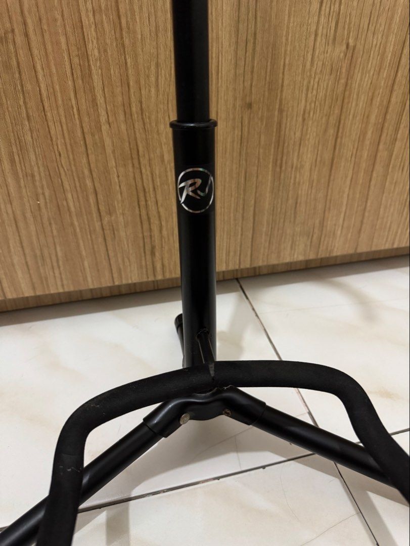 RJ Guitars - RJ Basics Black Guitar Stand (Category: Musical Instruments) located in Pasig City. Submitted by imzlorin (Listing ID 1448518471, Image 3). Description: ❕READ FIRST❕ RJ Guitars - RJ Basics Black Guitar Stand - Traditional Guitar Stand - Specifications: * Folding legs * Neck fork with safety strip * Heavy duty steel construction * Portable and easy to assemble * Non-slip rubber end caps - RJ Traditional stand is perfect for your acous