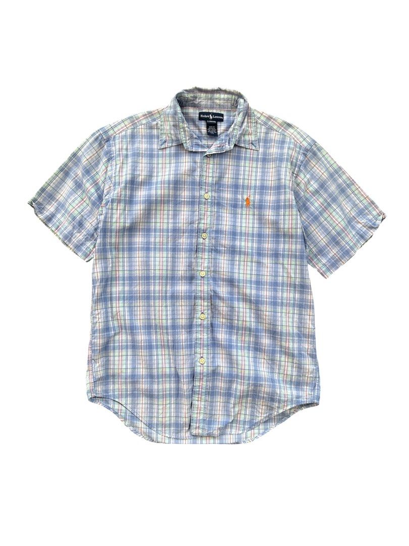 RL Checkered Button-up (Category: Formal Shirts) located in Angeles City. Submitted by outboxph (Listing ID 1448623771, Image 1). Description: CODE: Pi17 RL Checkered Button-up Authentic/Legit with tag and wash tag Size: Large on tag Dimensions: 27.5L x 20W Sleeve Length: 8.5L Condition: 9/10 .