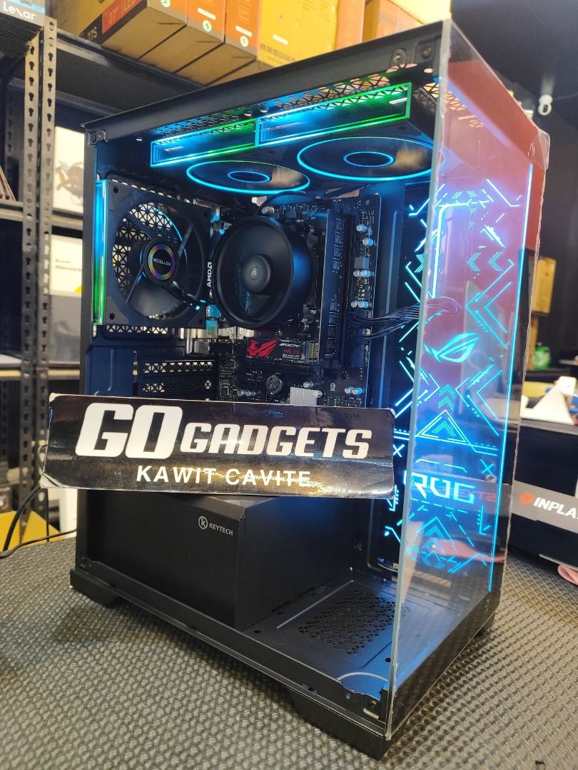 RYZEN 5 5600GT PC SET (Category: Desktops) located in Caloocan City. Submitted by mightydolphin.5bd49c (Listing ID 1448508029, Image 2). Description: RYZEN 5 5600GT PC SET QUICK SPECS: RYZEN 5 5600GT 8GB DDR4 240GB SSD TEMPERED CASE FRONT AND SIDE 800W PSU 24 INCHES 120HZ MONITOR RGB KEYBOARD AND MOUSE Go Gadgets - Kawit Cavite 📍 M.O Rieta Bldg. Advincula Avenue Brgy San Sebastian Kawit Cavite 📞 0968 633 9873 💬 Message us now for full specs & 