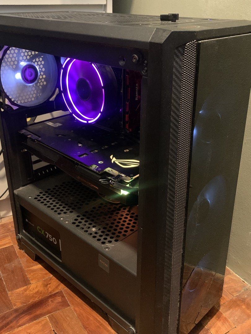 (PC SET) Ryzen 7 2700X + ROG Strix GTX 1070oc (PC Set) (Category: Desktops) located in San Pedro. Submitted by hakatara10 (Listing ID 1448624030, Image 1). Description: For sale only ✅️ Ryzen 7 2700x ✅️ Aorus X470 Ultra Gaming ✅️ ROG Strix GTX1070 8Gb OC ✅ 2x8Gb 2666Mhz Ramsta ✅️ Corsair CX750w PSU ✅️ 512Gb Ramsta SSD ✅ Samsung S24F350 60Hz(Can OC to 75Hz) Monitor ✅ Mouse and Keyboard included 🎮 Plug and Play Slightly Negotiable Can do pickup or